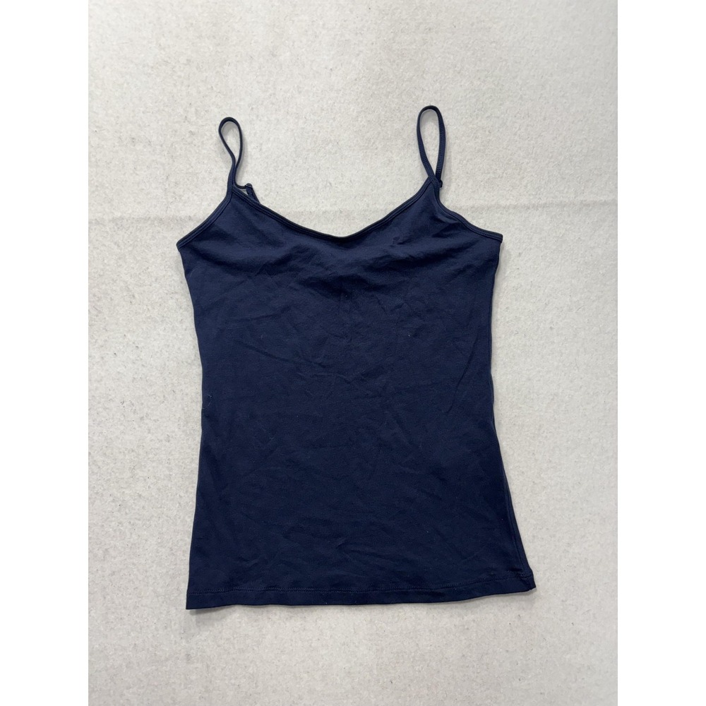 Forever 21 Tank Top Womens M Blue Camisole Adjustable Spaghetti Strap Basic